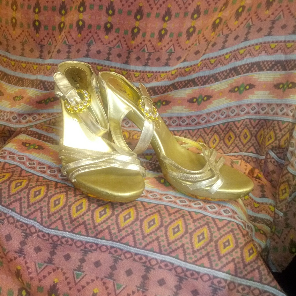 Gold heels